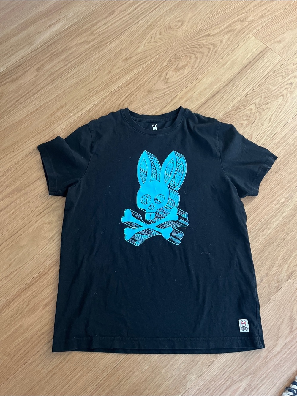 Psycho Bunny Men’s  Black Logo Tee size (5) M